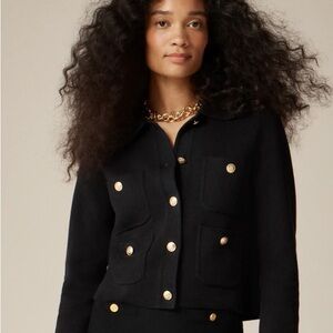J. Crew Black Blazer with Gold Buttons NWT
